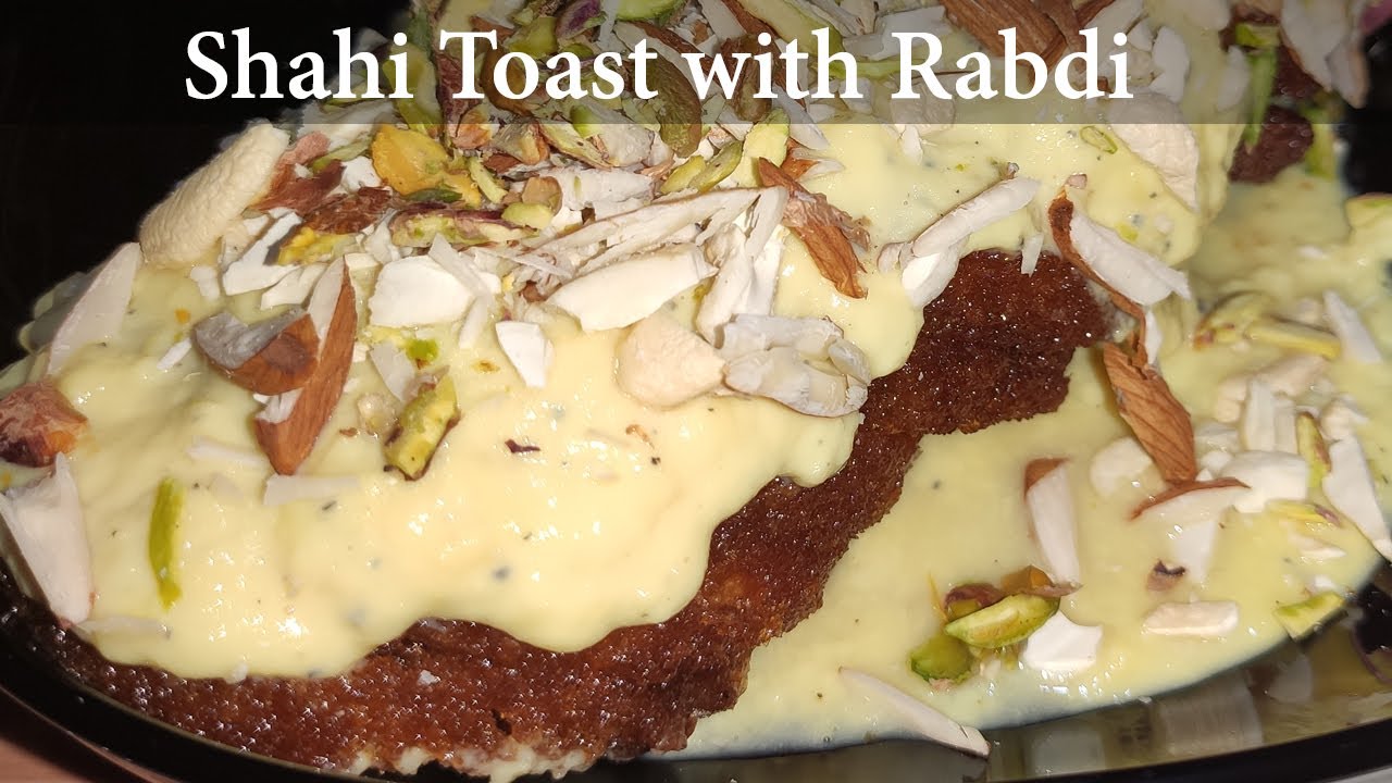 Shahi Toast with Rabdi | Easy to make Dessert