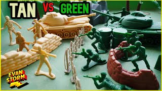Father Son Play Plastic Army Men School Break True Heroes and Adventure Force