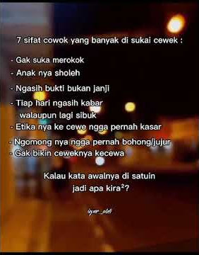 Story wa DJ rivers flows in you || 7 sifat cowok yang banyak disukai cewe