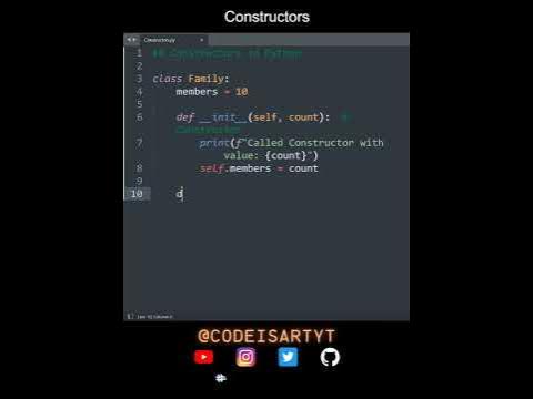 Constructors in Python | Python Examples | Python Coding Tutorial ...