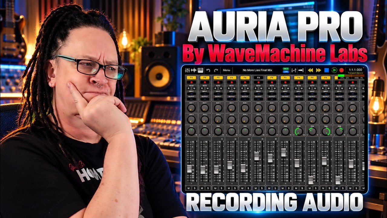 Recording Audio | Auria Pro Series 2026 by WaveMachine Labs on iPad