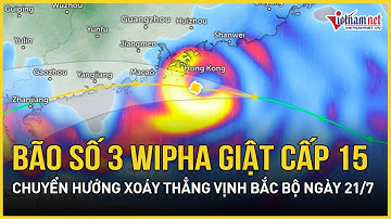 Bão số 3 Wipha "cuồng nộ" giật cấp 15, bắt đầu chuyển hướng khó lường, xoáy thẳng vịnh Bắc Bộ