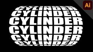 Create a Text Cylinder | ILLUSTRATOR TUTORIAL - TEXT EFFECT