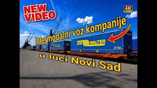 Intermodalni Voz Sa Prikolicama U Luci Novi Sad