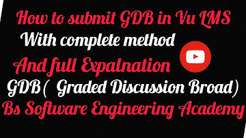 How to Submit GDB in Vu LMS || GDB ko LMS ma ksy post kry in urdu || virtual university GDB