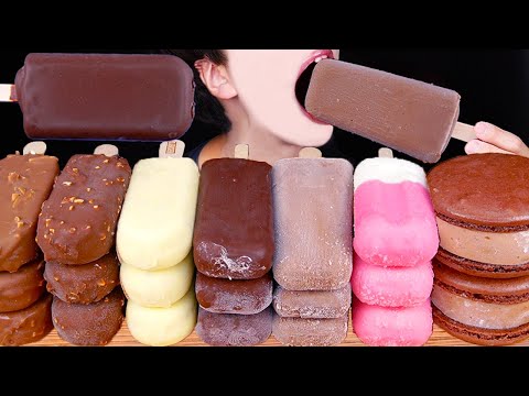 ASMR MAGNUM CHOCOLATE ICE CREAM PARTY NUTELLA DESSERT MUKBANG 먹방 チョコレートアイスクリーム 咀嚼音 EATING SOUNDS
