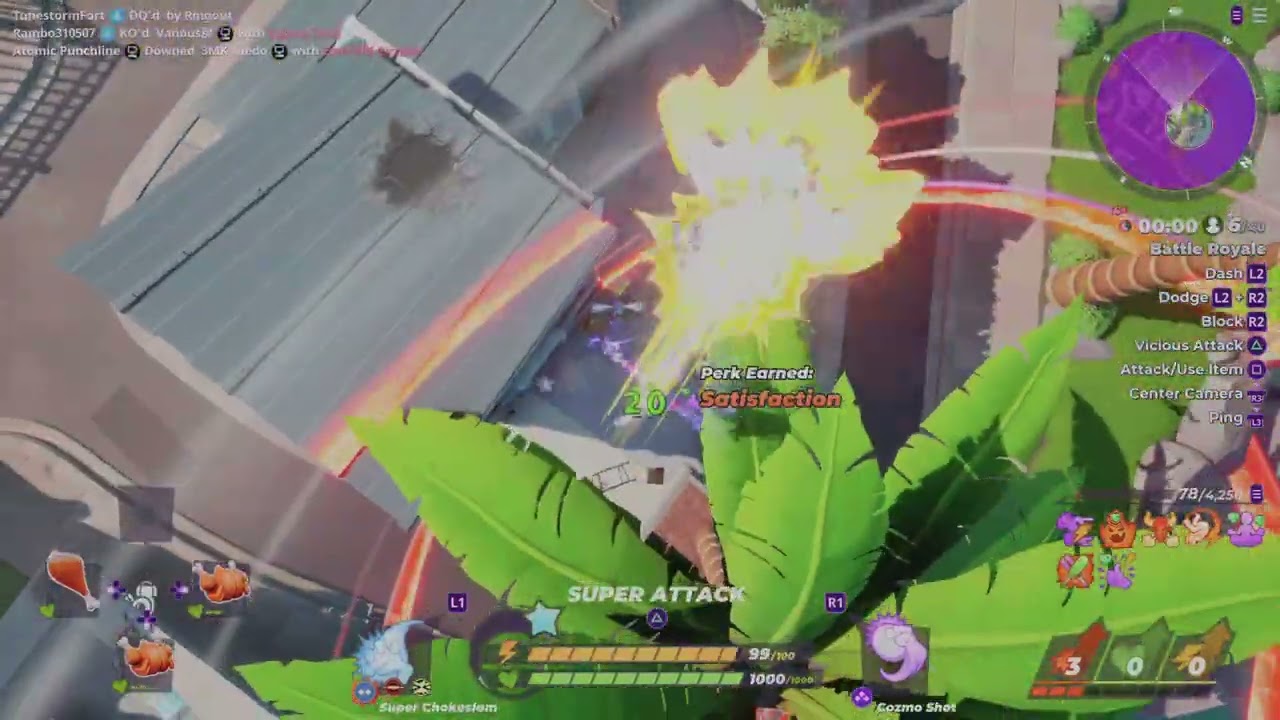 Rumbleverse Cosmo shot for the win