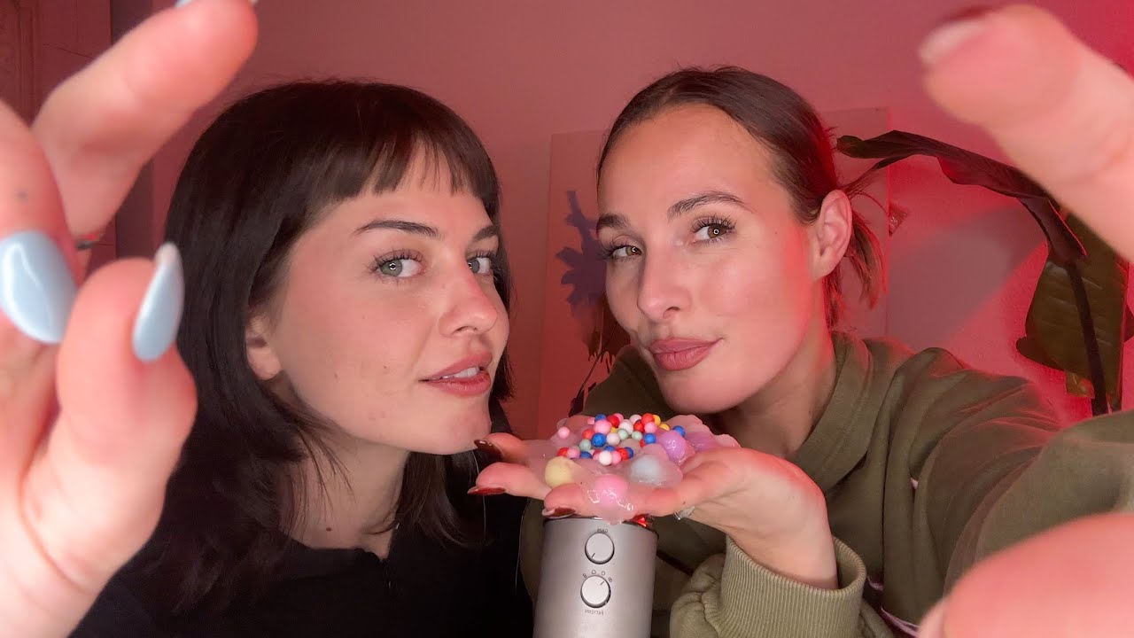 satisfying slime ASMR with @frecklesasmr 💕
