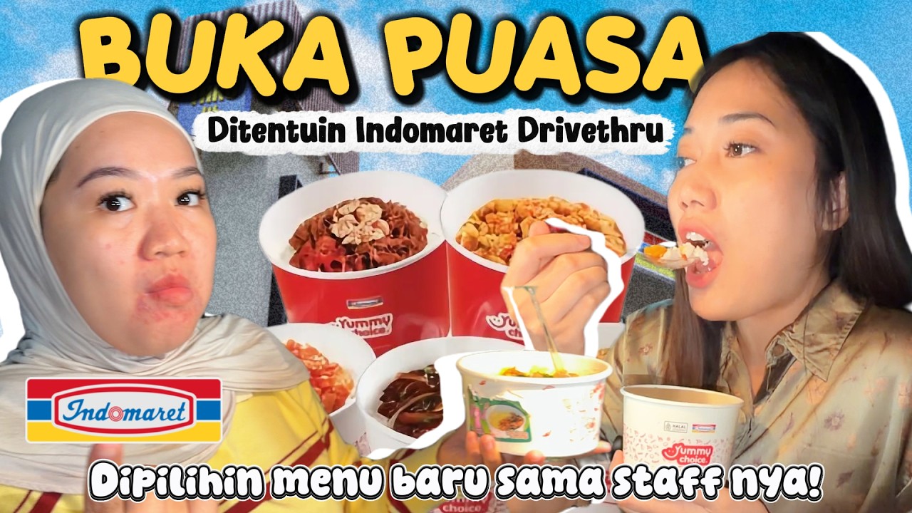 BUKA PUASA DIPILIHIN STAFF INDOMARET DRIVETHRU!! TERNYATA SERU BUKA DISINI!