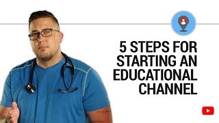 Educational channel creators, mary doodles, nurse bass, and greg jared
from wisecrack, share 5 steps to help you get an start...