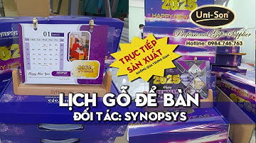 LỊCH GỖ ĐỂ BÀN (Đối tác: SYNOPSYS) - UNISON Chuyên quà tặng doanh nghiệp - sự kiện
