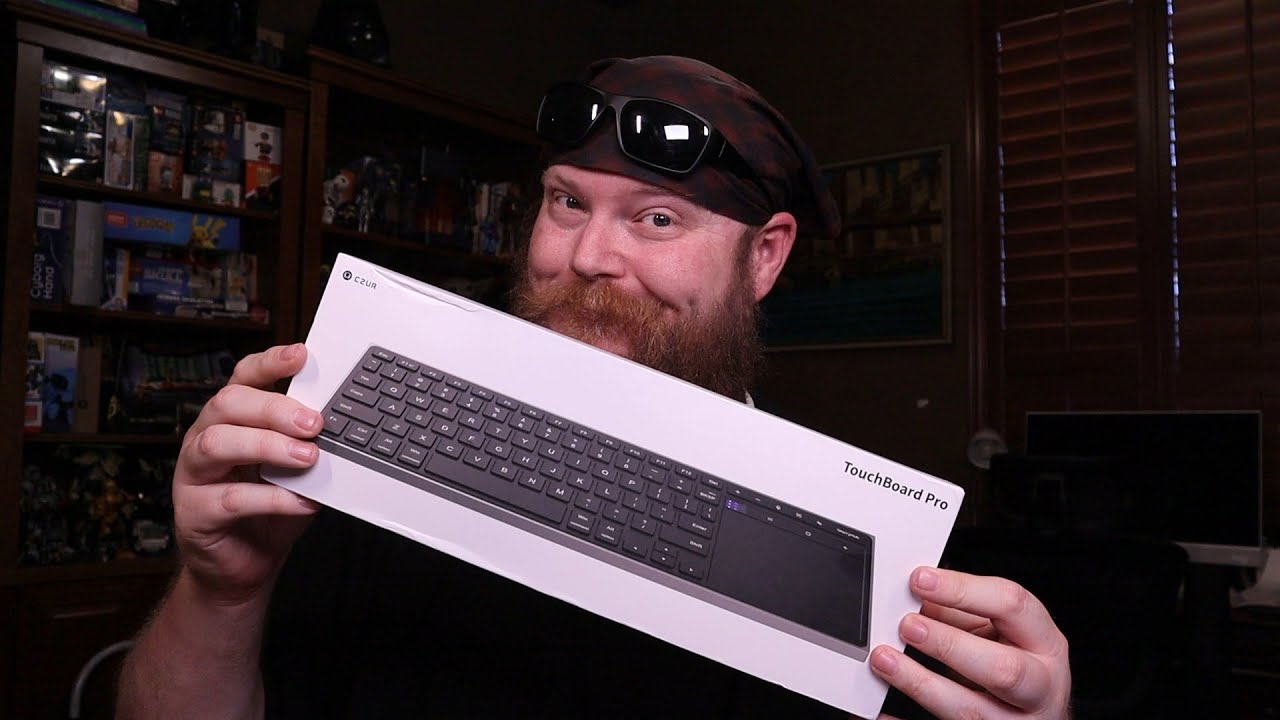 Czur Wireless Bluetooth Touchpad Keyboard - Ultra Slim, Rechargeable