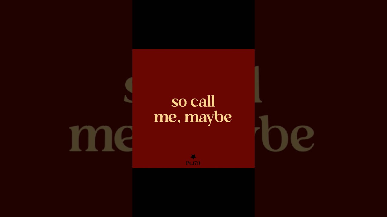 Call Me Maybe - Carly Rae Jepsen 
