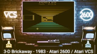 3-D Brickaway - 1983 - Atari 2600 ( Atari VCS )