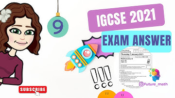 JANUARY 2021 PAPER 1HR | EDEXCEL IGCSE MATHS EXAM | COMPLETE ANSWERS