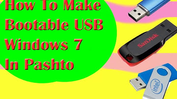 How To Make Windows 7 Boot able USB In Pashto