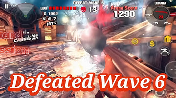 Dead Trigger 2 | Arena Mode Wave 6 Defeated 💀 | Epic Zombie Battle Gameplay | Hard Mission Completed