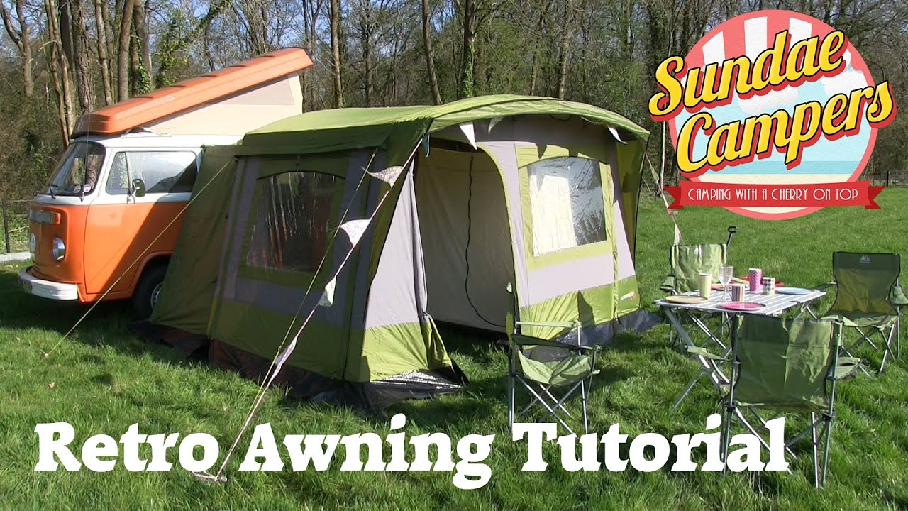 Sundae Campers Retro Awning Tutorial YouTube