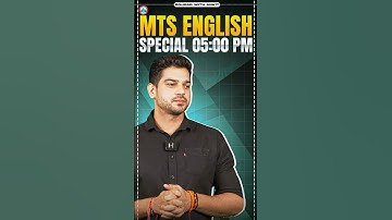 SSC MTS English Special Class By Sanjeev Thakur Sir #RWASSCExams