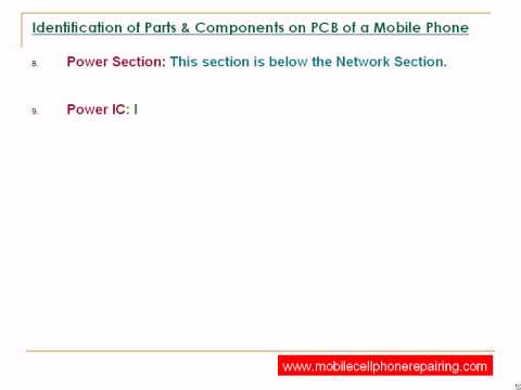 How To Identify Parts And Components On PCB Of A Mobile Cell Phone | Mobile Phone Repairing
