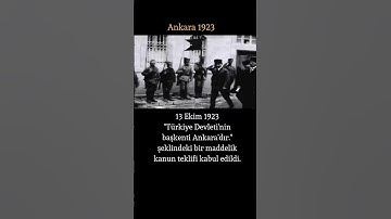 13 Ekim 1923 Ankara’nın başkent olarak kabulü. #atatürk #başkent