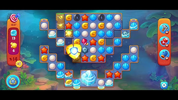 Fishdom gameplay level 1837