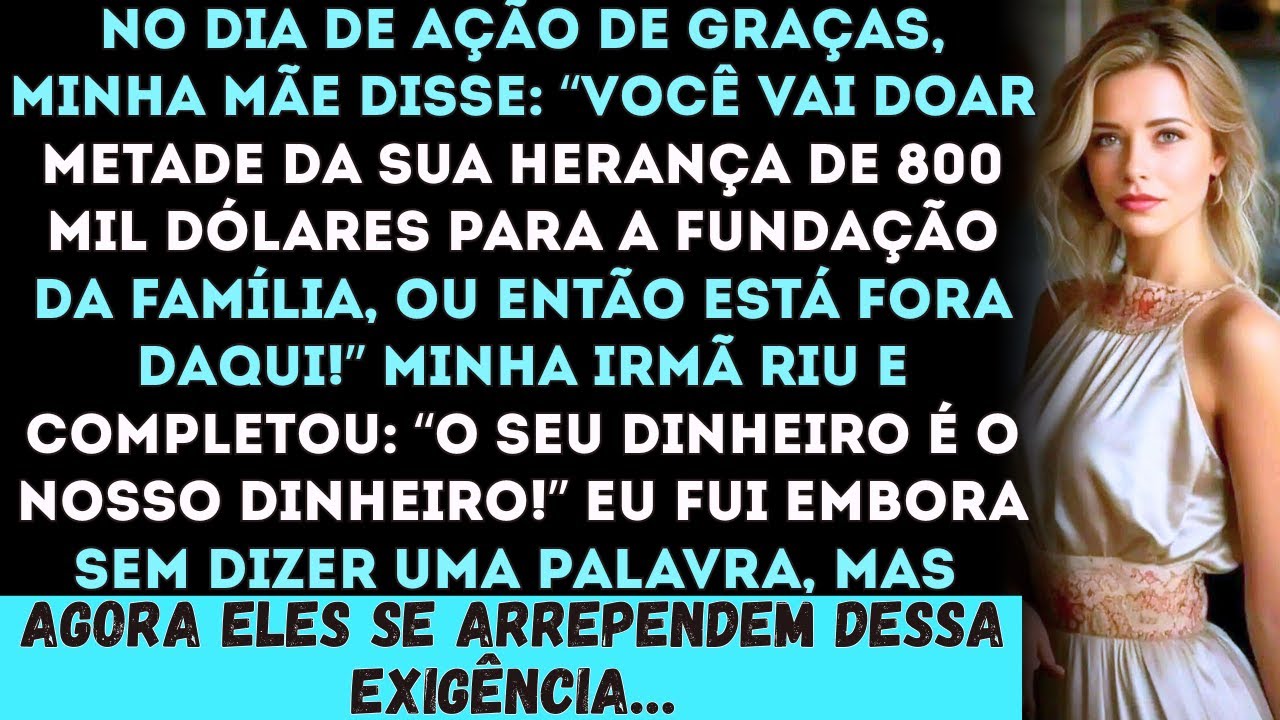 No Dia de Ação de Graças, minha mãe disse: 