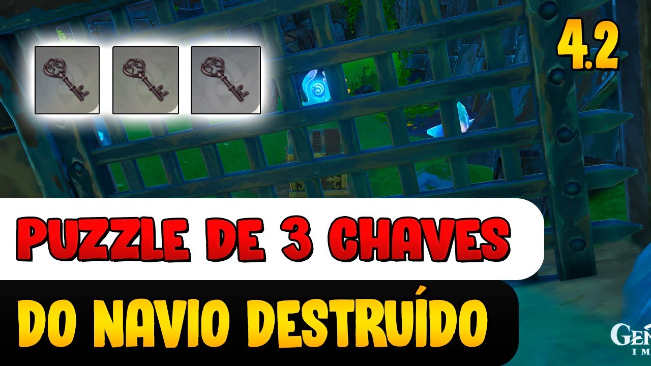 PUZZLE DAS 3 CHAVES DO NAVIO QUEBRADO | FONTAINE 4.2 | GENSHIN