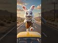 Bibi Drove With a Crocodile 🚗🐊 #shorts #3danimation #cutebunny