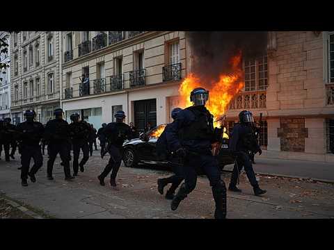Decenas de detenidos en París en una jornada de protestas y choques con la Policía