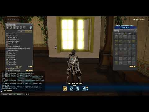 FFXIV Placing fake windows on partitions