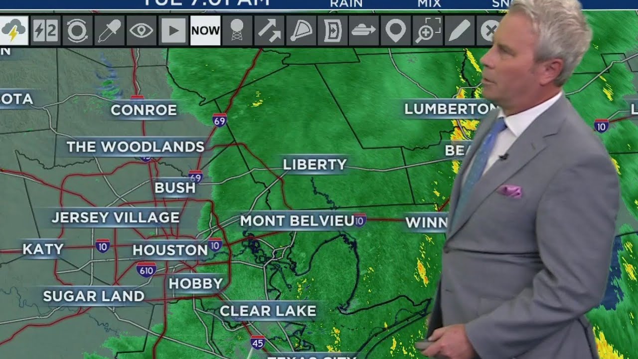 Stormy Morning Commute in Houston - Weather and Traffic - YouTube