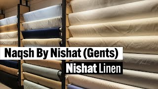 New Naqsh Fabric By Nishat Linen, Gents Fabric Paper Cotton with Price Detail screenshot 1