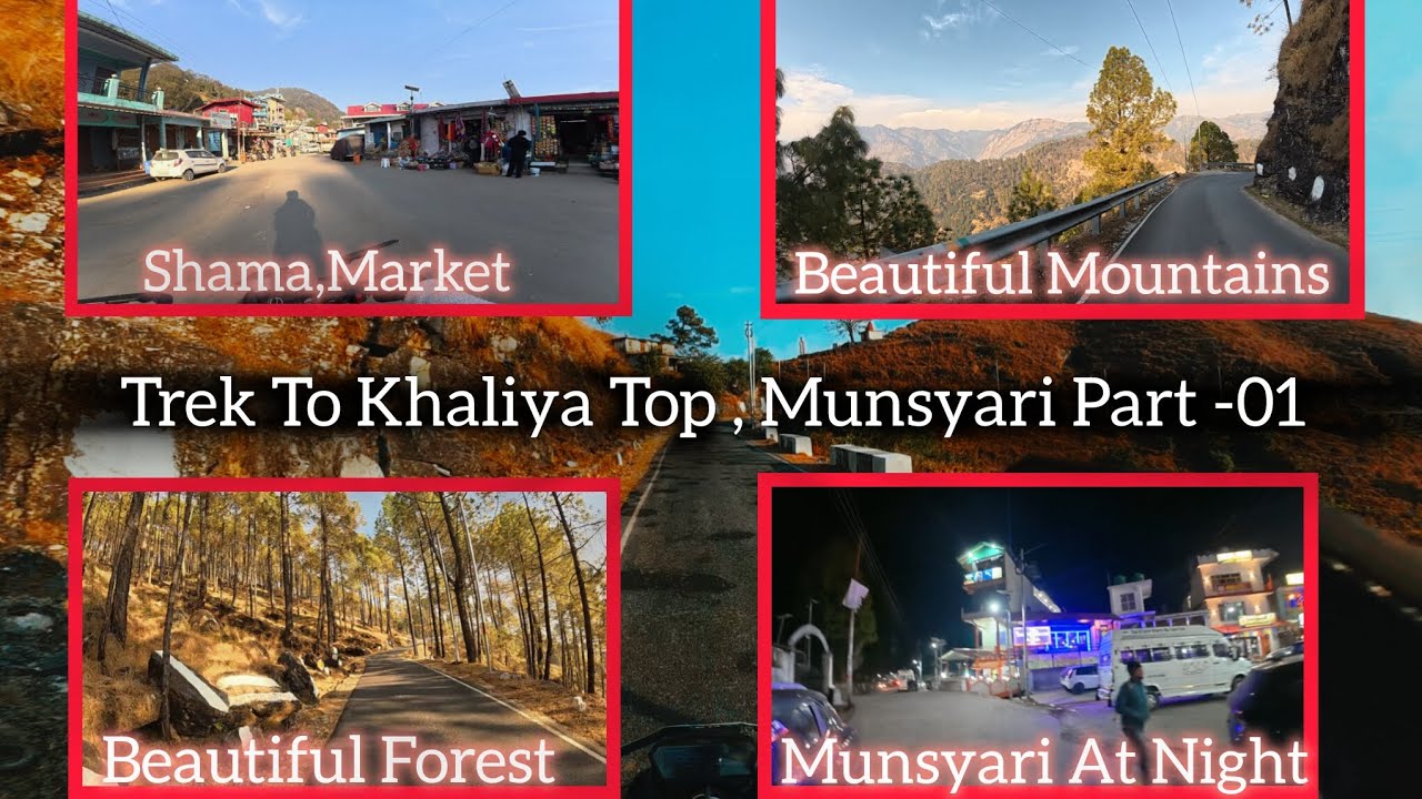 Trek To Khaliya Top | Munsyari Journey Part-01 | Mountains, Forest & Local Market 🏔️ 