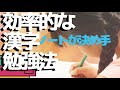 漢字学習の効率を上げるノート術　7つのステップ