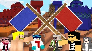 【マイクラ】チーム対抗マイクラ旗とりPvPバトル！