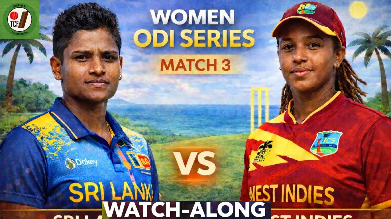 One Day International (ODI) Cricket Watch-Along | West Indies vs Sri Lanka (Match 3 of 3)