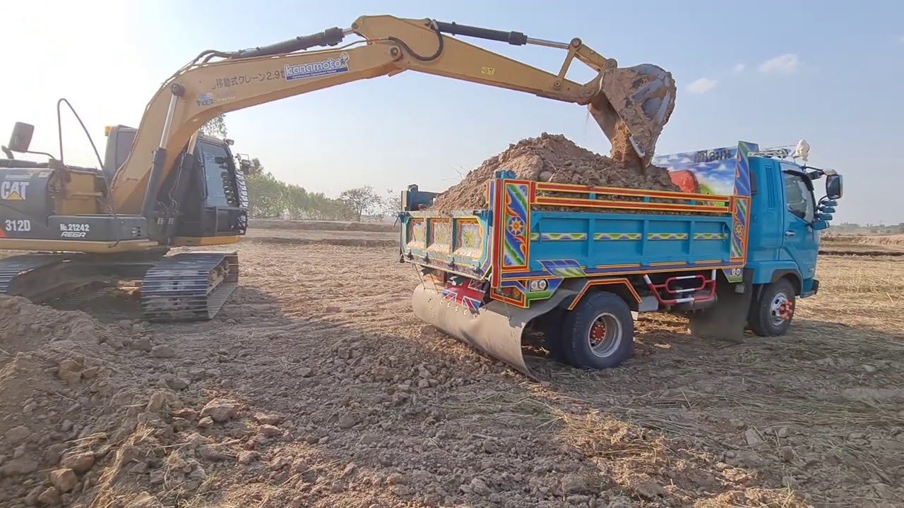 จัดมาใหม่เก่านอก CAT 312D ราคาเกือบ2ล้าน Dump Truck Excavator