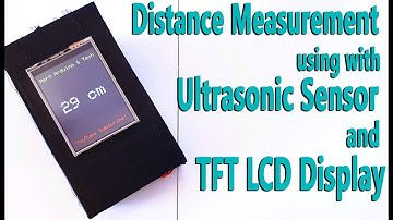 Arduino Distance Measurement using with Ultrasonic Sensor and TFT LCD Display