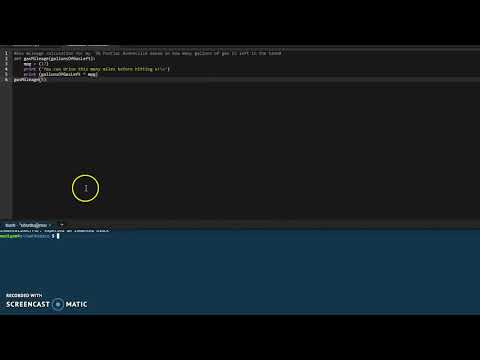 Python function calculating gas mileage