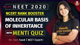 Molecular Basis of Inheritance Class 12  | Menti Quiz | NEET Biology Lectures | Vedantu BioTonic