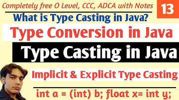 Type Casting in Java (Hindi) | What is TypeCasting in Java? | Implicit & Explicit | Hello DHIRENDRA
