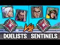 5 Immortal Duelists VS 5 Sentinels! - Which Class Wins?