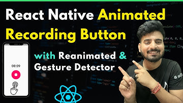 🛑 React Native Animated Recording Button | Engineer Codewala