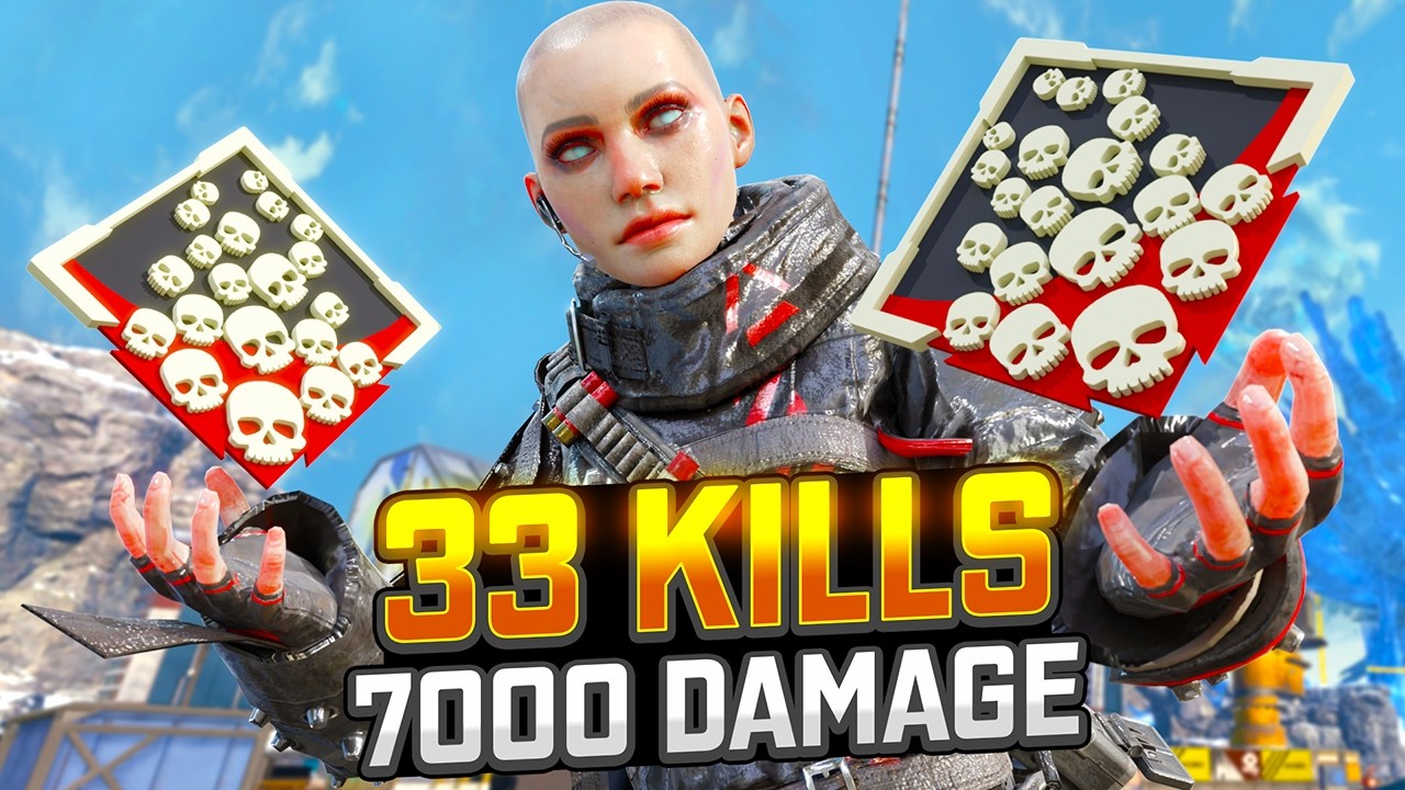 Безумная Рейт: 33 убийства и 7000 урона в Apex Legends.