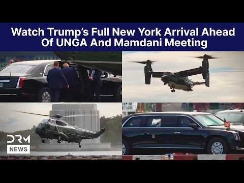 FULL ARRIVAL: Trump Lands in New York Ahead of UNGA Address and Mamdani Meeting | AC1N