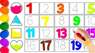 1 to 10 counting, learn numbers, 1-20, 1-100, million for kids | Preschool learning videos