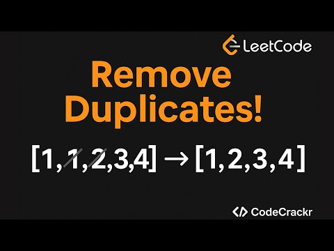 LeetCode 26: Best Way to Remove Duplicates (Step-by-Step Tutorial)