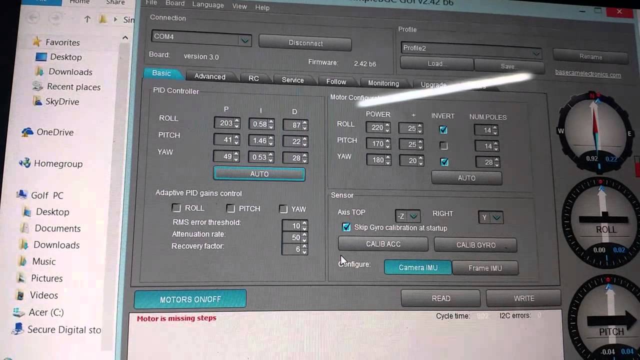 Introduce AUTO TUNE function on alexmos 32 bit