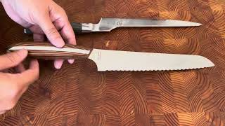 Shun Cutlery Classic Offset Bread Knife vs NAGOMI Serrated Bread Knife